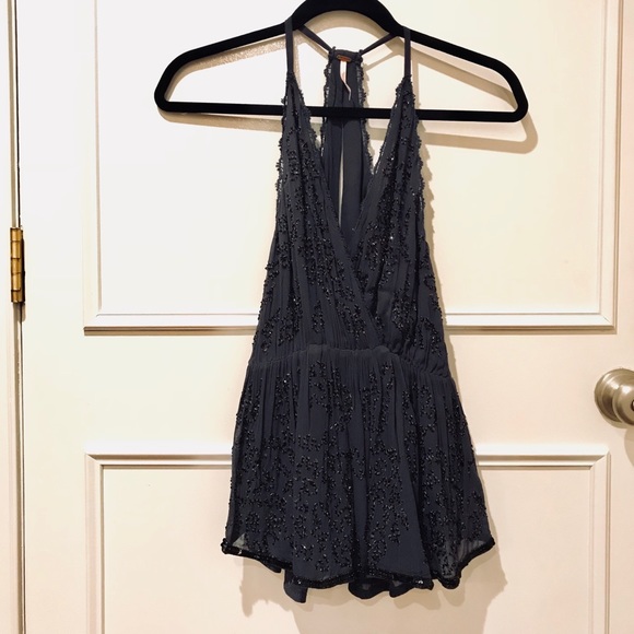 Beaded chiffon Free People blouse - Picture 6 of 6